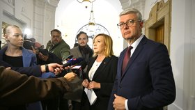 Jednání o programovém prohlášení vlády: Karel Havlíček a Alena Schillerová (15.10.2025)