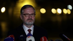 Premiér Petr Fiala po jednání s prezidentem Petrem Pavlem.