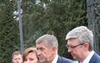 Ministryně financí Alena Schillerová, premiér Andrej Babiš a vicepremiér Karel Havlíček po obědě vlády s prezidentem v Lánech. (24.2.2020)