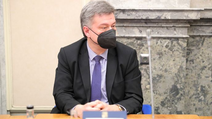 Ministr spravedlnosti Pavel Blažek na prvním jednání vlády. (17.12.2021)