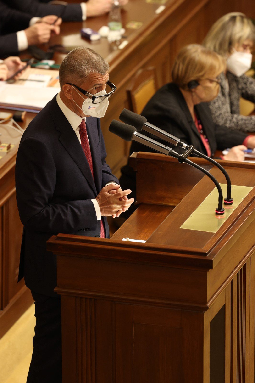 Jednání Sněmovny o důvěře vlády: Expremiér Andrej Babiš (ANO)  (13.1.2022)