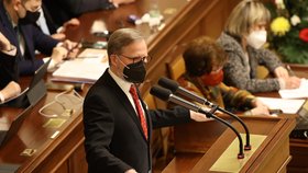 Jednání Sněmovny o důvěře vlády: Premiér Petr Fiala (ODS) (13. 1. 2022)