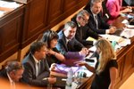 Zrušení karenční doby hájila ve Sněmovně mj. exministryně Kateřina Valachová (ČSSD)
