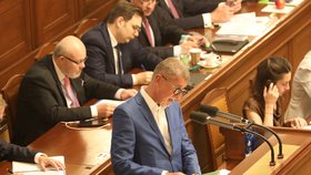Schůze Sněmovny: Opozice vyvolala hlasování o vyslovení nedůvěry vládě, na snímku předseda ANO Andrej Babiš (1. 9. 2022).