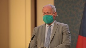 Náměstek ministra zdravotnictví Roman Prymula na tiskové konferenci po jednání vlády (11.5.2020)