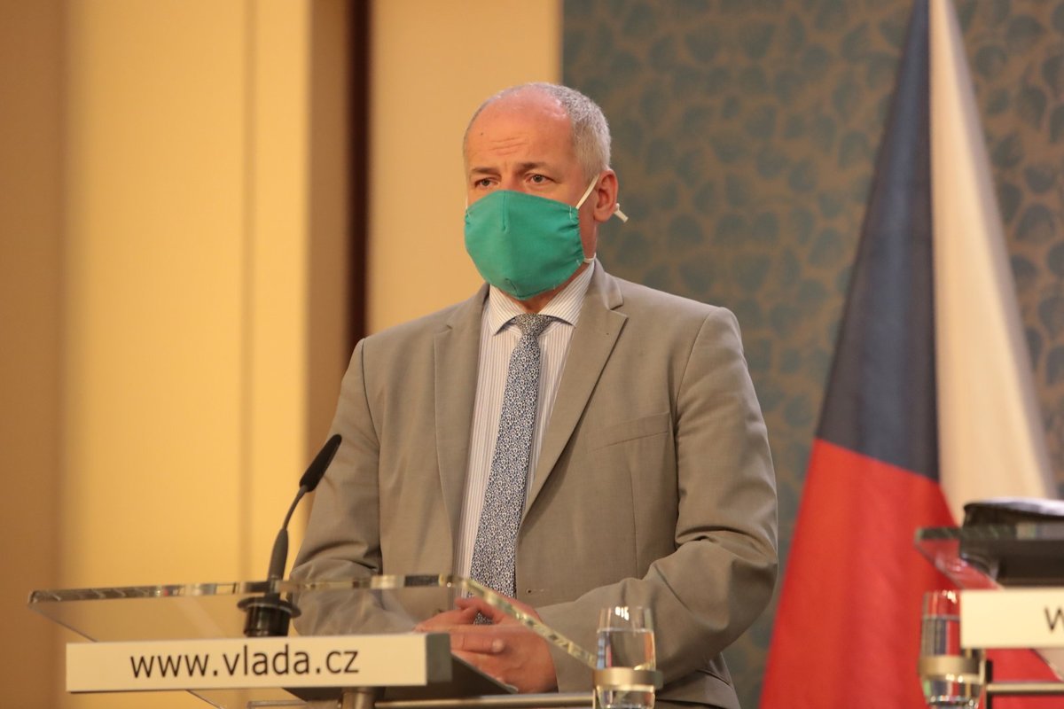 Náměstek ministra zdravotnictví Roman Prymula na tiskové konferenci po jednání vlády (11.5.2020)