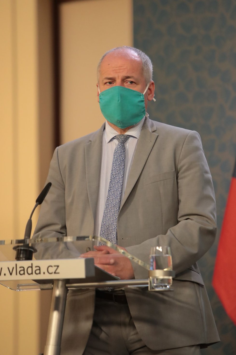 Náměstek ministra zdravotnictví Roman Prymula na tiskové konferenci po jednání vlády (11. 5. 2020)