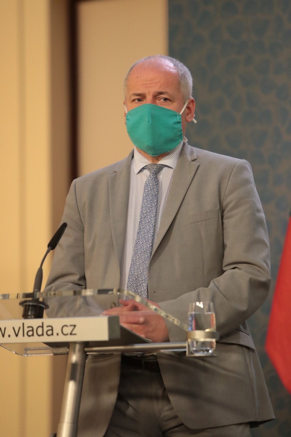 Náměstek ministra zdravotnictví Roman Prymula na tiskové konferenci po jednání vlády (11.5.2020)