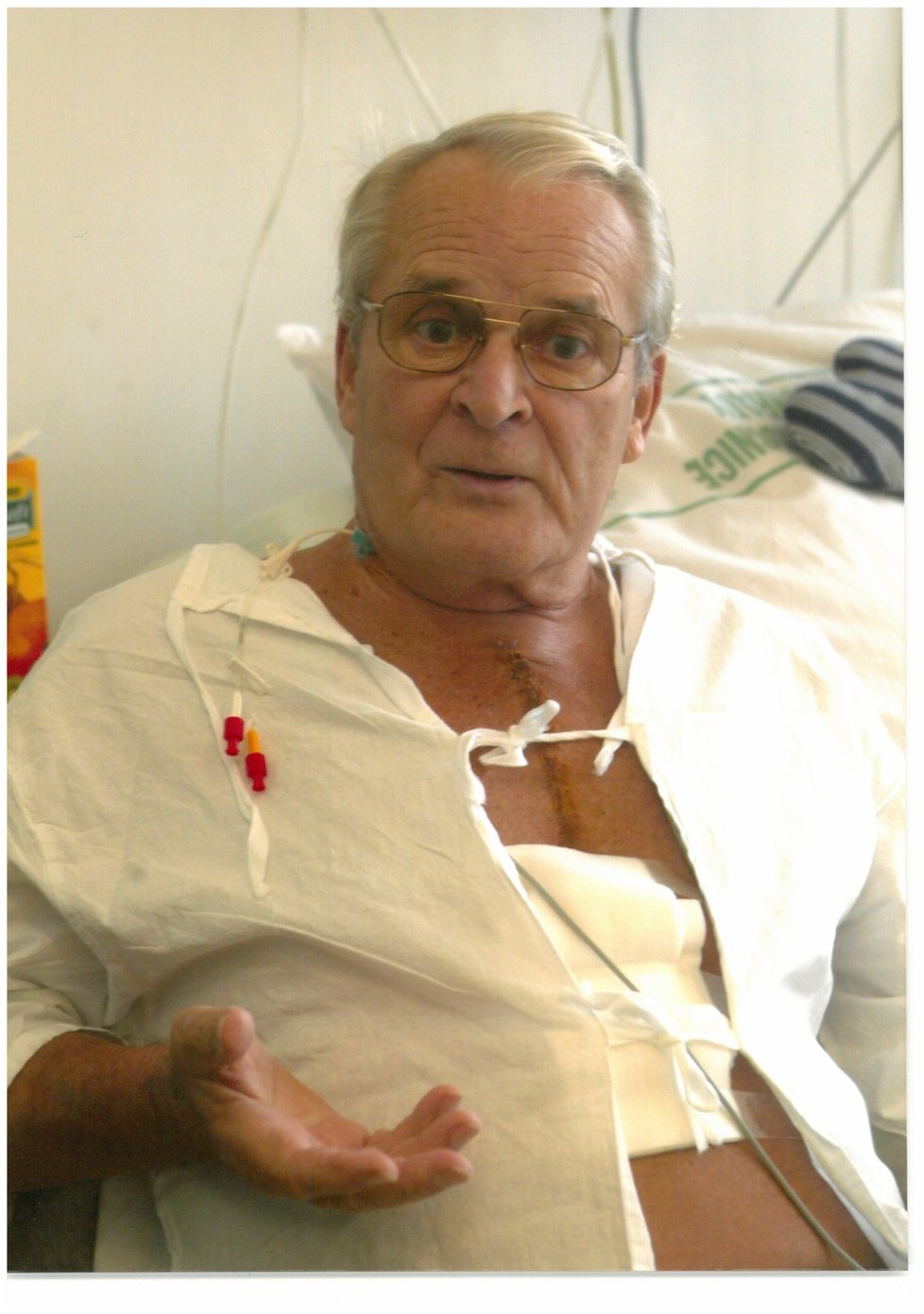 2002 - Vladimír Brabec krátce po prodělání druhého infarktu