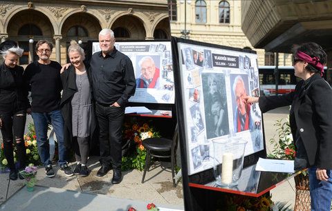 "Pohřeb" na náměstí Vladimíra Brabce (†83): Přišla Postlerová, Laurinová i rodina!