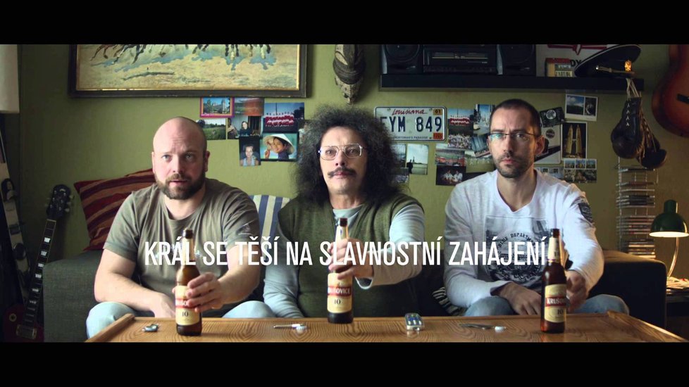 Vladimír Černohorský alias Král z reklam na pivo.