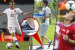 Achillova pata české reprezentace: Koho za zraněného kapitána Rosického, který utkání s Portugalskem pravděpodobně nestihne? Daridu (vlevo) či Koláře (vpravo)?