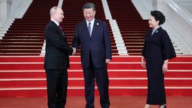Vladimir Putin se v Číně setkal se Si Ťin-pchingem (říjen 2023)