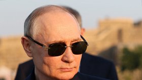 Ruský prezident Putin během návštěvy Dagestánu