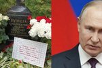 Na hrobě Putinových rodičů se objevil vzkaz, který ho označil za maniaka.
