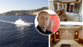 Luxusní jachta Graceful patří Putinovi.