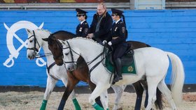 Ruský prezident Putin u příležitosti MDŽ navštívil prapor jízdní policie, po manéži se projel s krásnými strážnicemi, kůň ho ale trochu pozlobil.