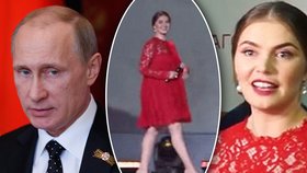 Putinova údajná milenka vypadá silněji, mnozí spekulují, že je těhotná.