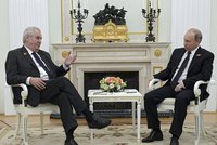 Putin přijal v Moskvě Zemana: Prezidenta doprovodili Mynář a »Pan Lukoil« Nejedlý