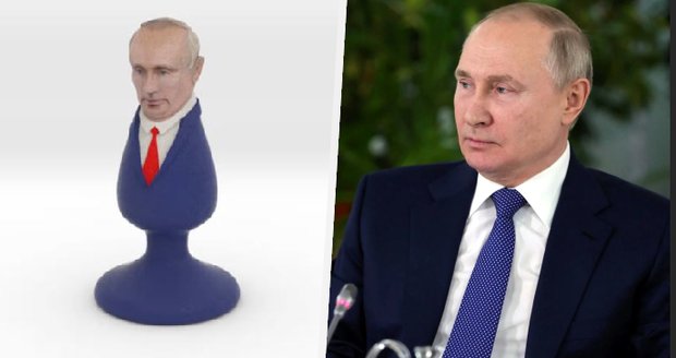 Strčte si Putina do zadku! Vtipálek začal vyrábět anální kolíky s podobou ruského prezidenta