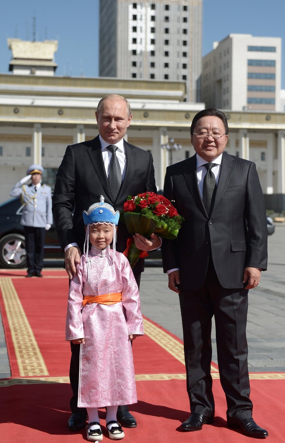 Vladimir Putin zavítal na státní návštěvu Mongolska