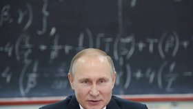 Ruský prezident Vladimir Putin na setkání s vědci v Novosibirsku