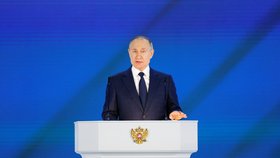 Projev ruského prezidenta Vladimira Putina (21. 4. 2021)