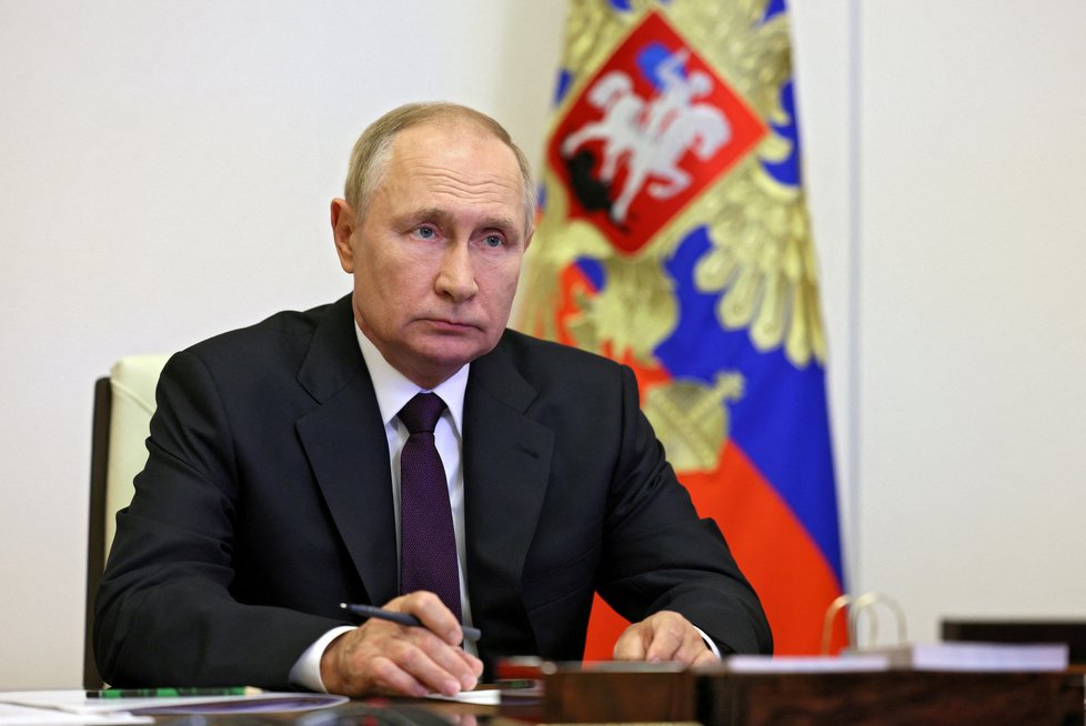Ruský prezident Vladimir Putin se zúčastnil neplánované videokonference Organizace Smlouvy o kolektivní bezpečnosti (13. 9. 2022).