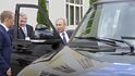 Vladimir Putin na návštěvě pobočky společnosti Rostec