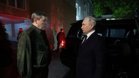 Putin s Gerasimovem v Rostově na Donu (19.10.2023)