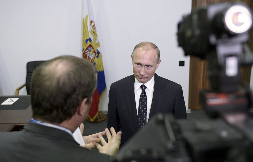 Ruský prezident Vladimír Putin při návštěvě Arménie