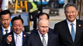 Přílet Vladimira Putina do Číny (17.10.2023)
