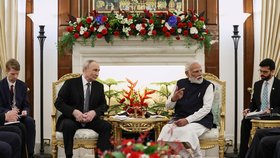 Vladimir Putin během návštěvy Indie (prosinec 2025)