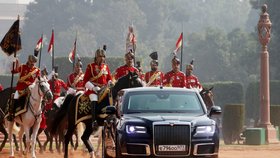 Vladimir Putin během návštěvy Indie (prosinec 2025)