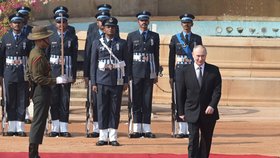 Vladimir Putin během návštěvy Indie (prosinec 2025)