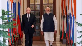 Vladimir Putin během návštěvy Indie (prosinec 2025)