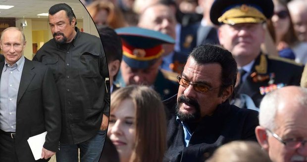 Akční hrdina Seagal v Moskvě: Mačo Putin pozval i svého kamaráda z Hollywoodu