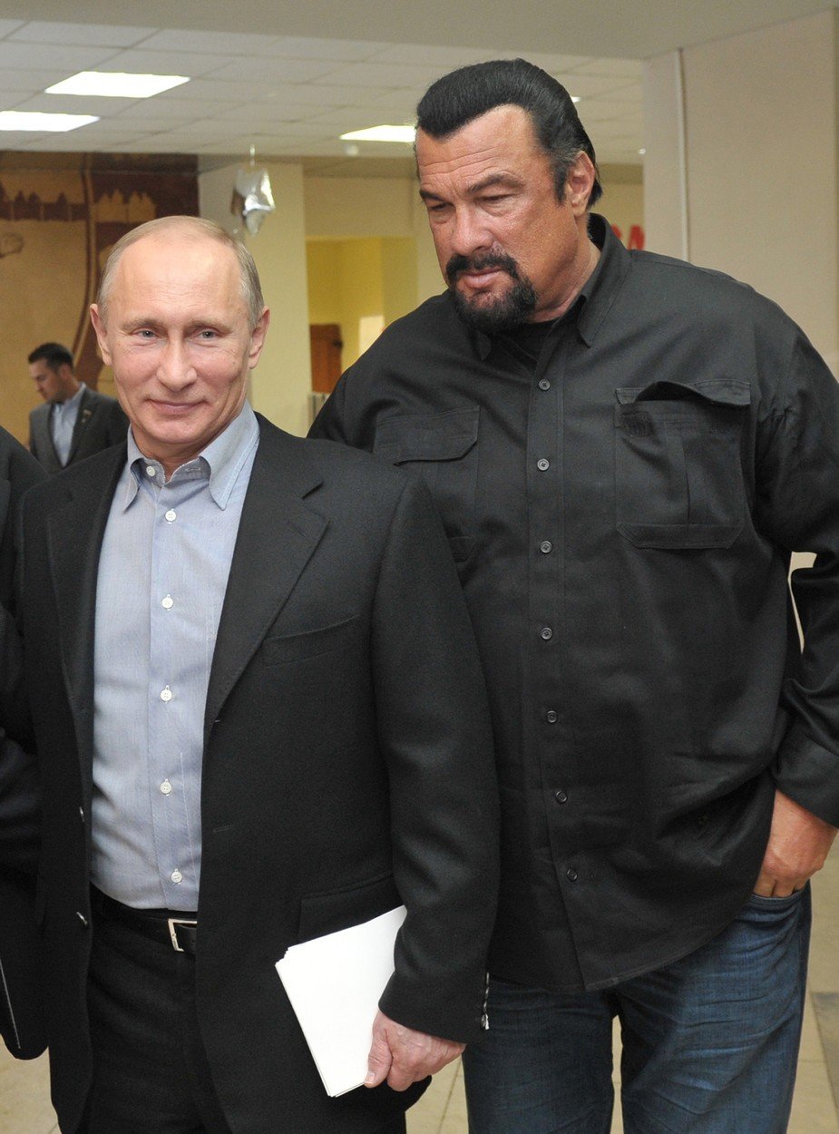 Vladimir Putin a Steven Seagal