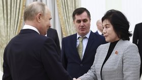 Schůzka Vladimira Putina s Čche Son-hui (21.1.2024)