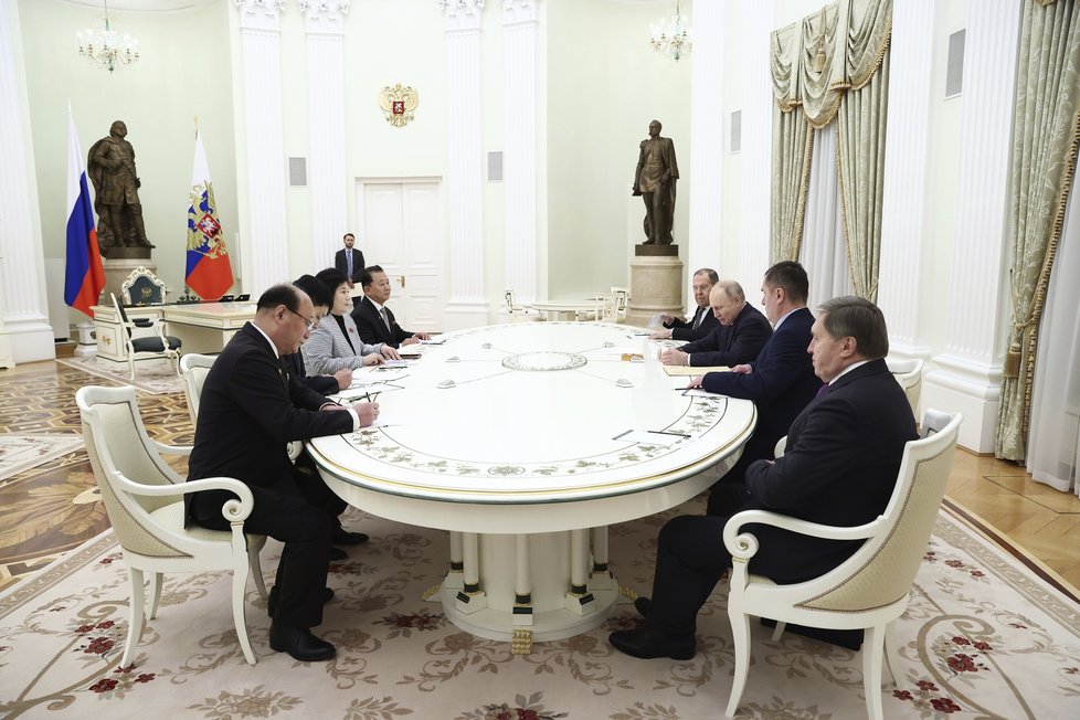 Schůzka Vladimira Putina s Čche Son-hui (21. 1. 2024)