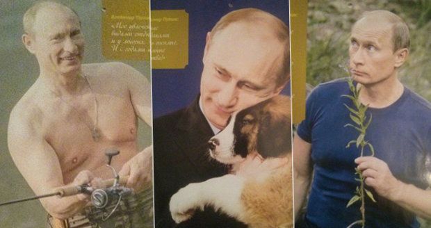 Romantik i drsňák! Vladimir Putin má vlastní kalendář. Stojí 30 Kč