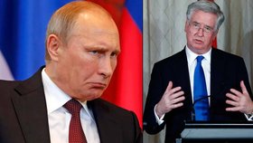 Britský ministr obrany Fallon varoval před dalším postupem Putinova Ruska