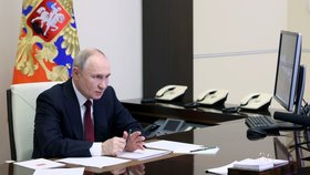 Vladimir Putin v den 3. výročí vpádu na Ukrajinu (24.2.2025)