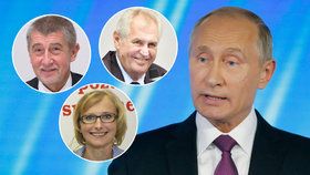 Babiš, Zeman i komunisté považují sankce proti Putinovu Rusku za zbytečné.