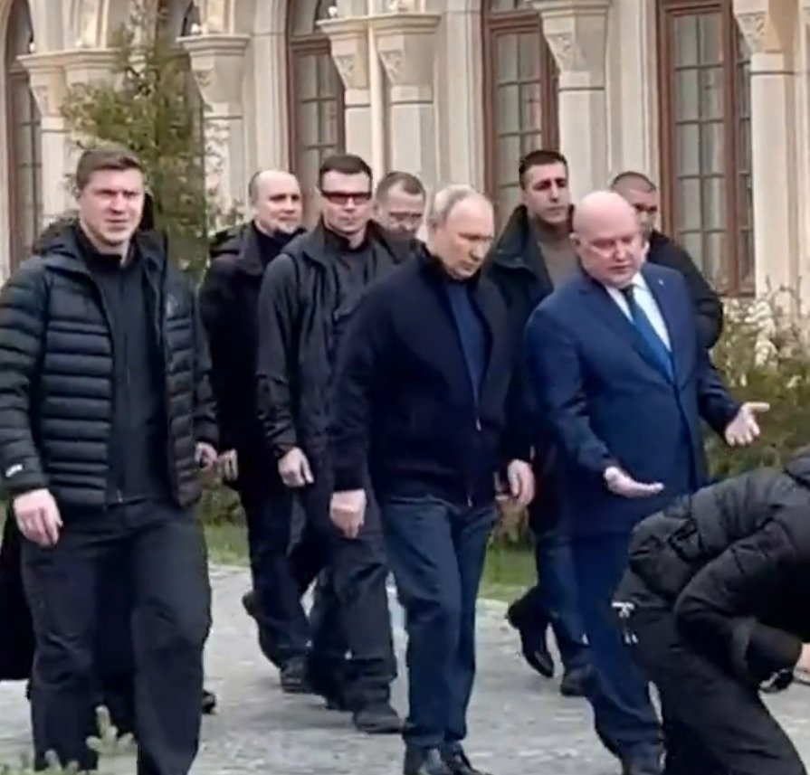 Ruský prezident Vladimir Putin navštívil anektovaný Krym (18.3.2023).