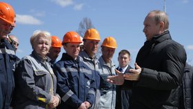 Vladimir Putin při startu rakety Sojuz z kosmodromu Vostočnyj