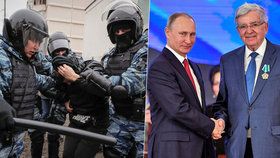 Putin rozdával vyznamenání, v Rusku se však i zatýkalo.