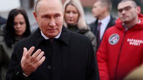 Ruský prezident Vladimir Putin při oslavách Dne národní jednoty (4.11.2022)