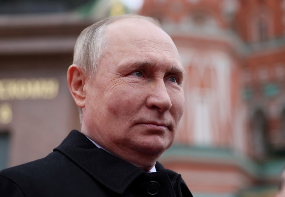 Ruský prezident Vladimir Putin při oslavách Dne národní jednoty (4.11.2022)