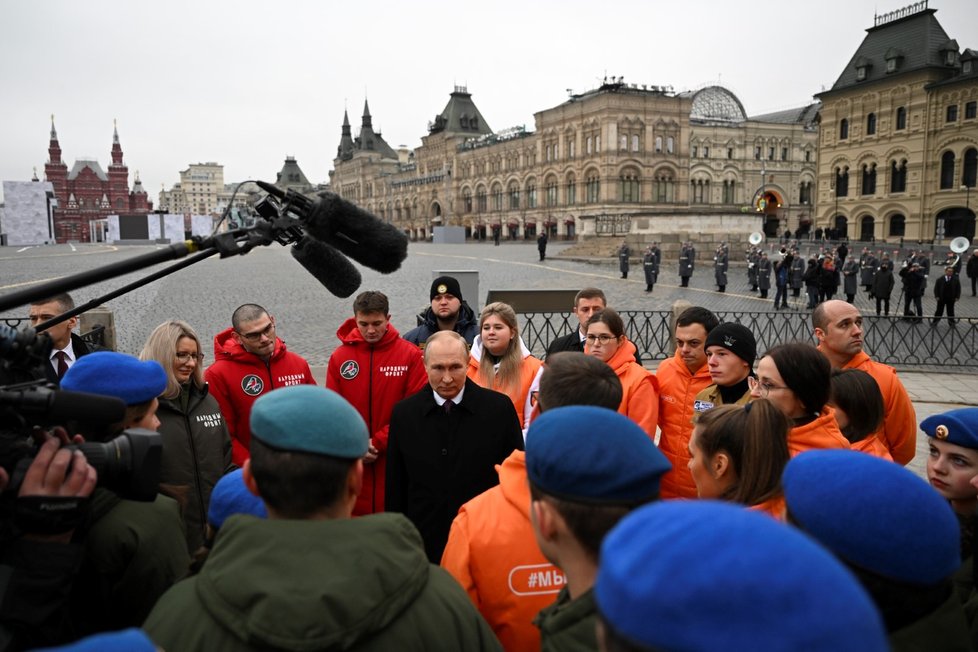 Ruský prezident Vladimir Putin při oslavách Dne národní jednoty (4. 11. 2022)